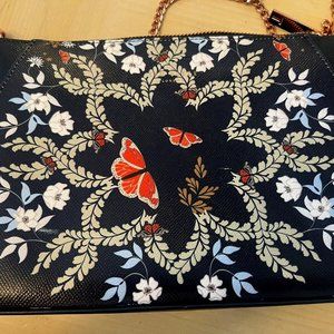 TED BAKER LONDON Marissa Kyoto Gardens Leather Crossbody Bag Purse